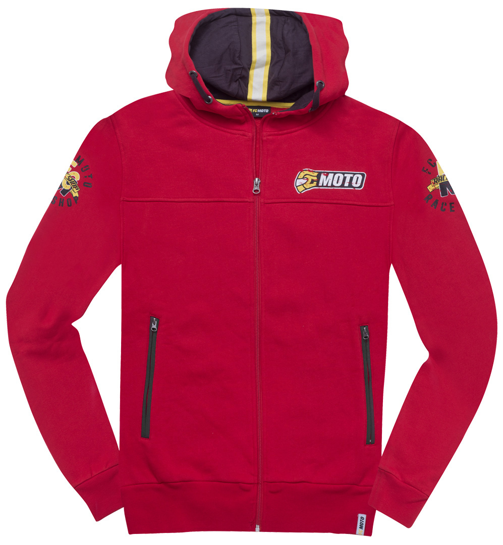 FC-Moto Effortless Zip Hoodie, red, Size S, red, Size S