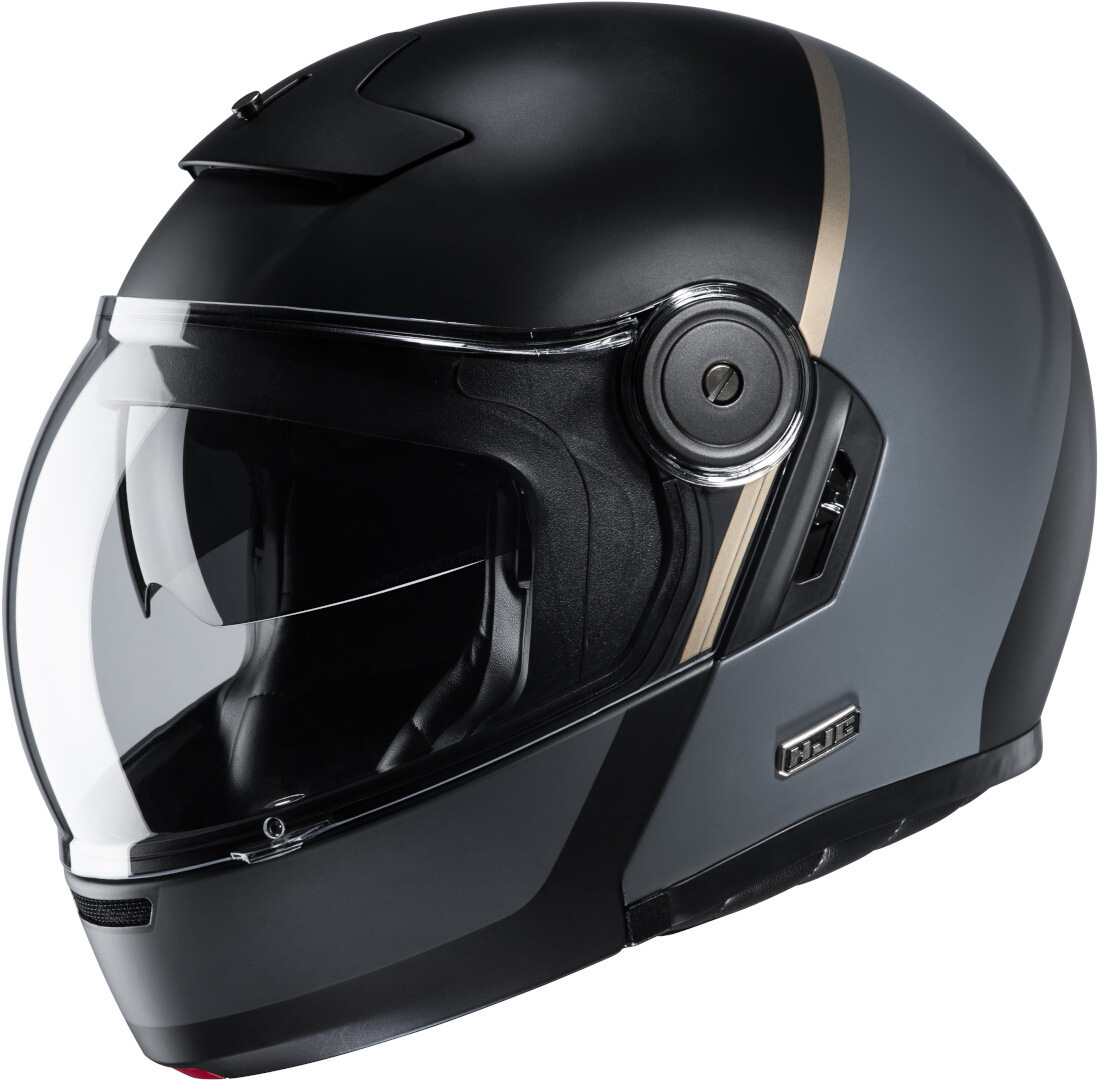 HJC V90 Mobix Helmet, black-grey, Size XS, black-grey, Size XS
