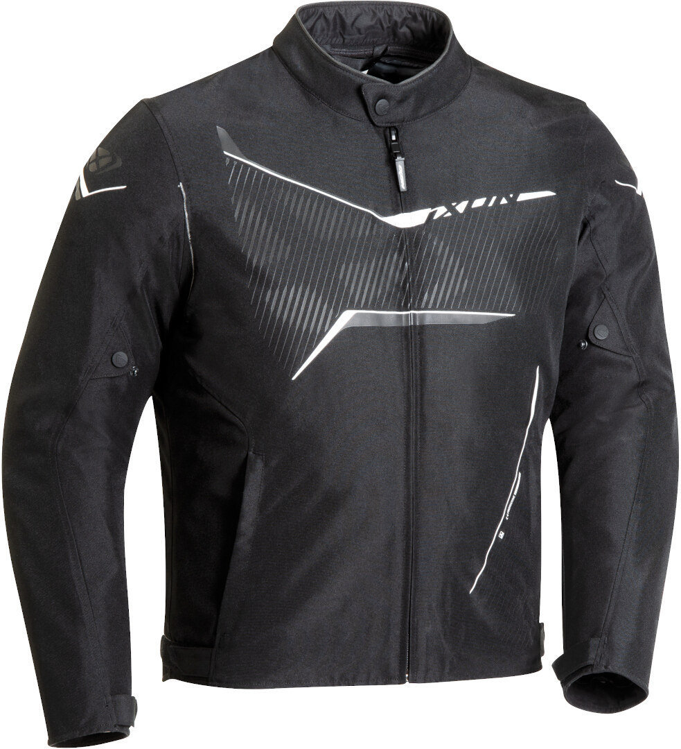 Ixon Slash-C Motorcycle Textile Jacket, black-white, Size 2XL, black-white, Size 2XL
