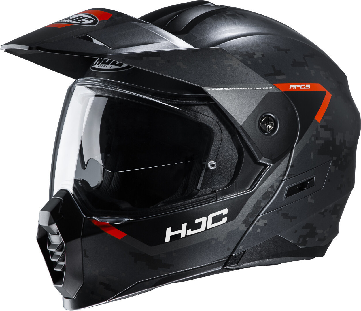 HJC C80 Bult Helmet, black-red, Size XS, black-red, Size XS
