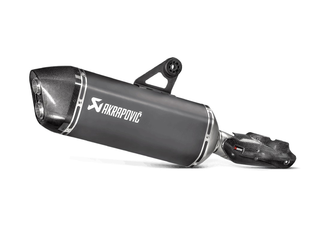 Akrapovic Slip-On Line Tytanowy tłumik tylny, czarny-szary