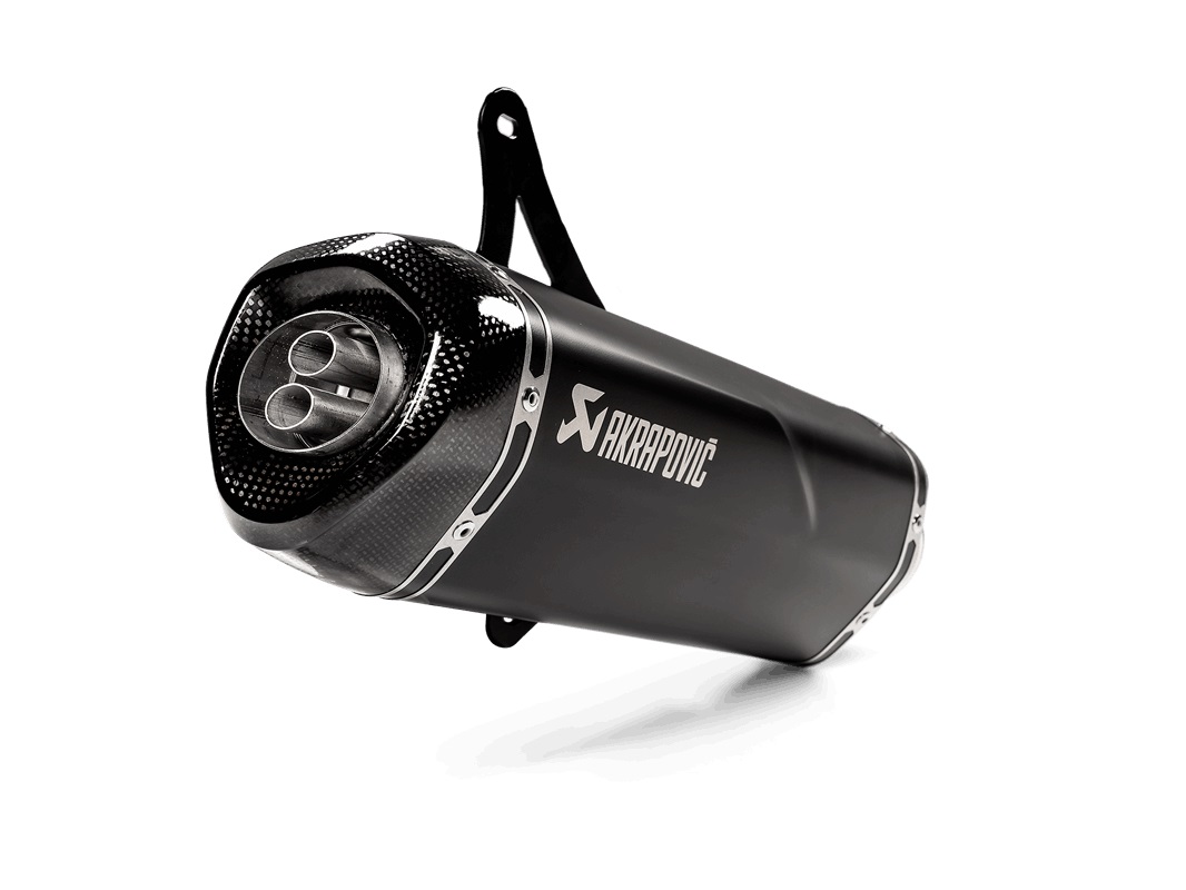 Akrapovic Slip-On Line Endschalldämpfer, schwarz, schwarz
