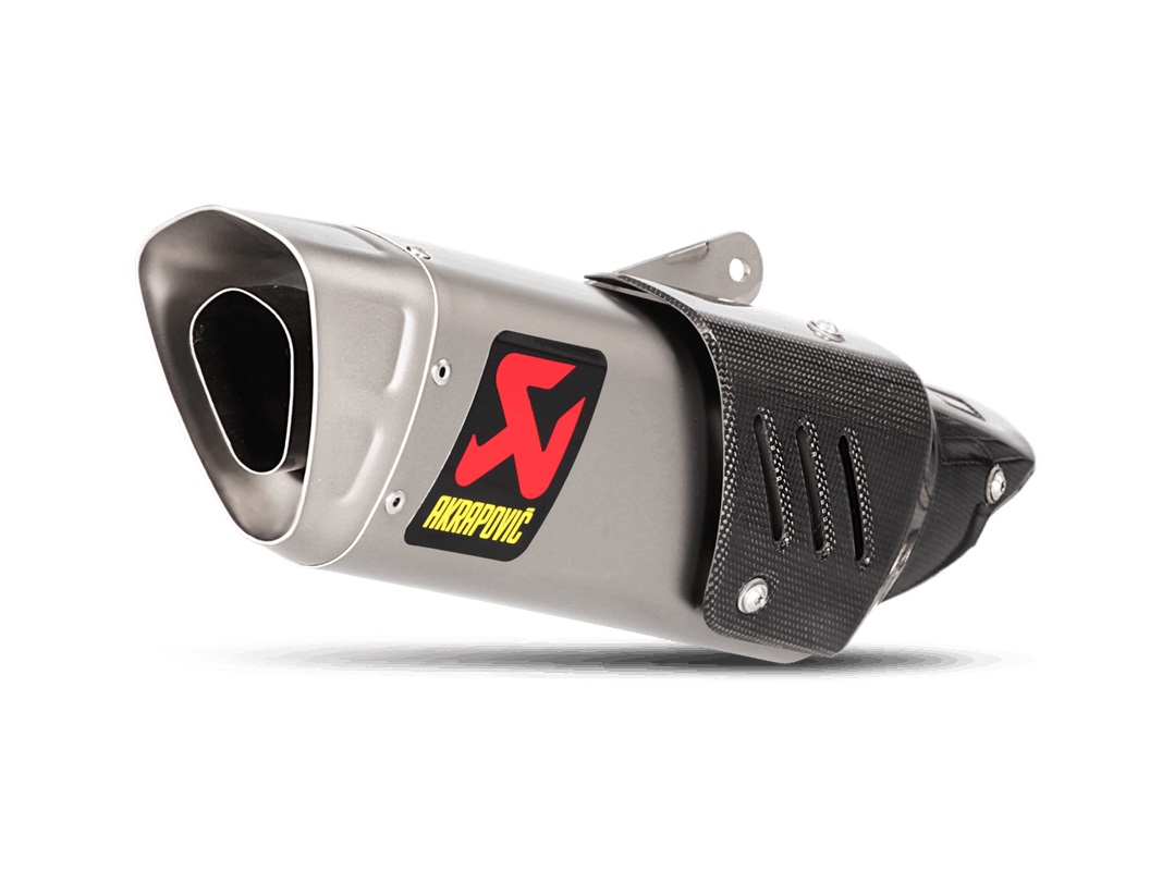 Akrapovic Slip-On Line Titanium Tylny tłumik, srebrny