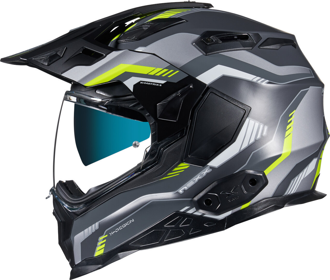 Nexx X.Wed 2 Columbus Helmet, grey-yellow, Size S, grey-yellow, Size S