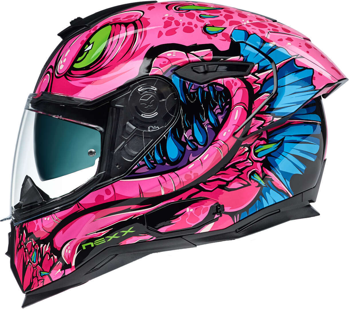 Nexx SX.100R Abisal hjälm, rosa, storlek XS
