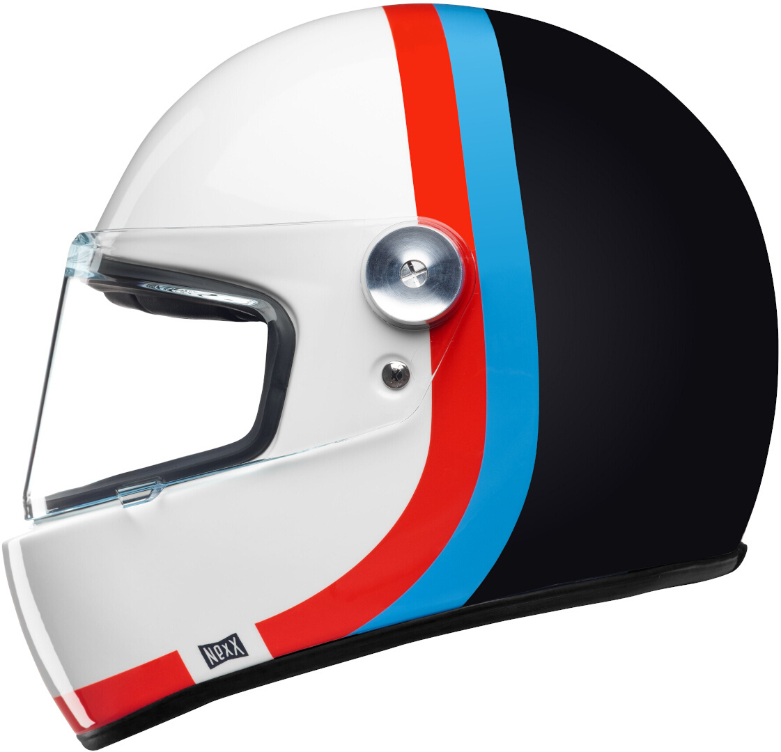Nexx X.G100R Speedway Helmet, white-red-blue, Size S, white-red-blue, Size S