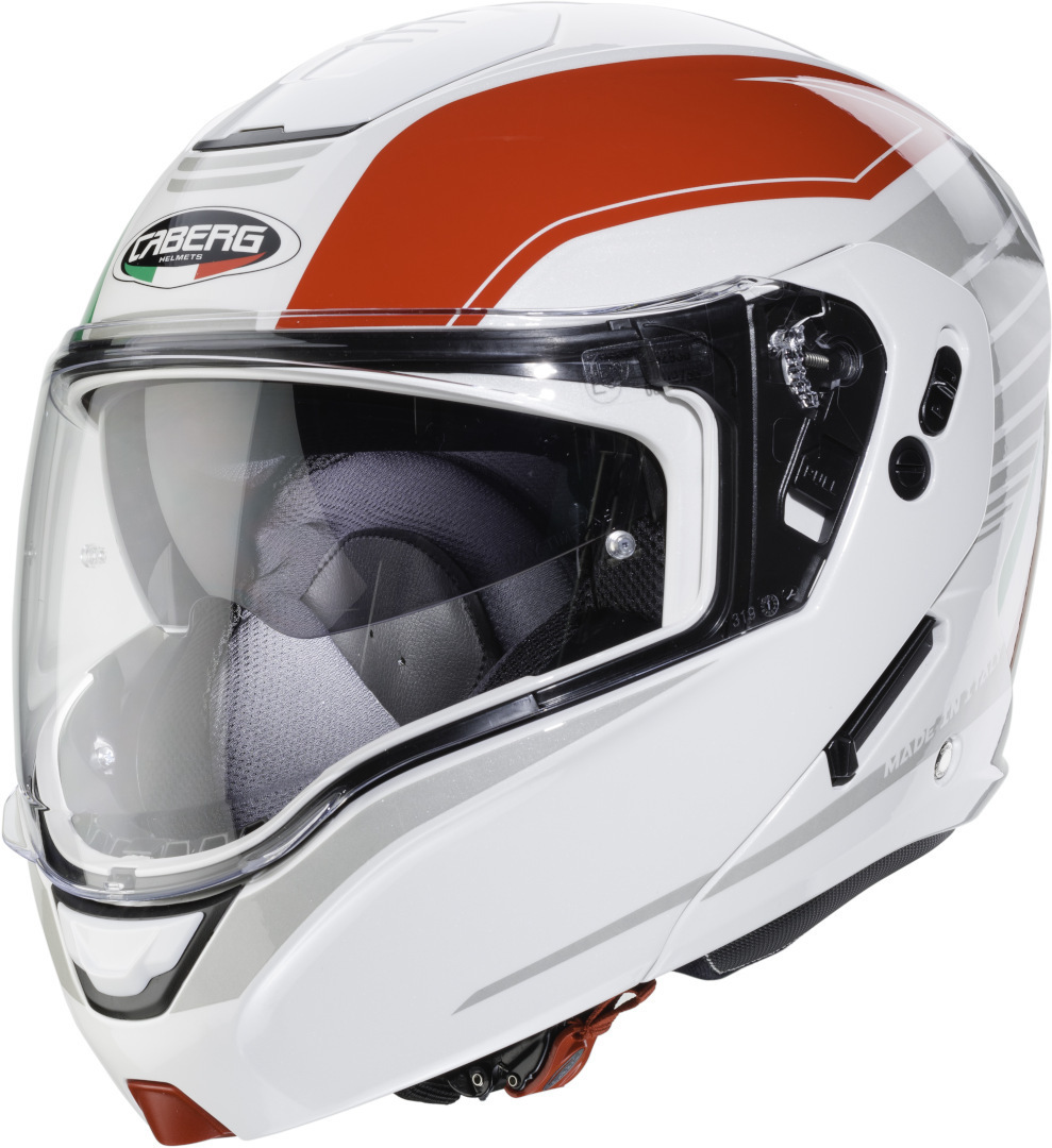 Caberg Horus Tribute Helmet, white-pink-green, Size M, white-pink-green, Size M