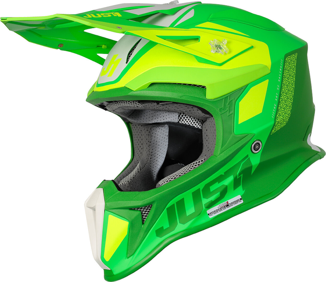 Image of Just1 J18 Pulsar MIPS Casco motocross, verde, dimensione L