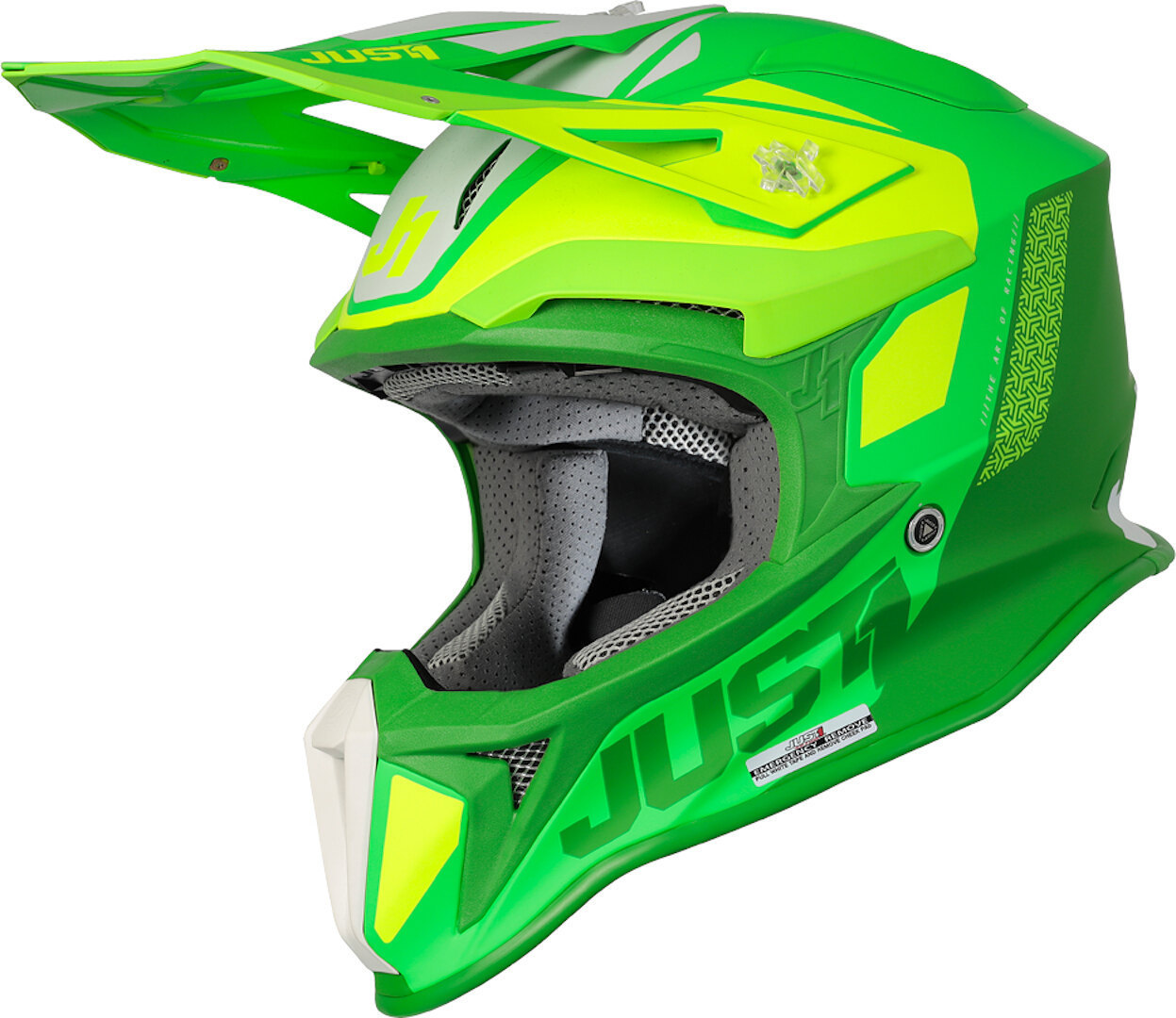 Just1 J18 Pulsar MIPS Motocross Helmet, green, Size XS, green, Size XS