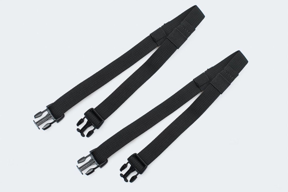 SW-Motech Tie-down strap set for tail bags - 2 compression straps for tail bags.