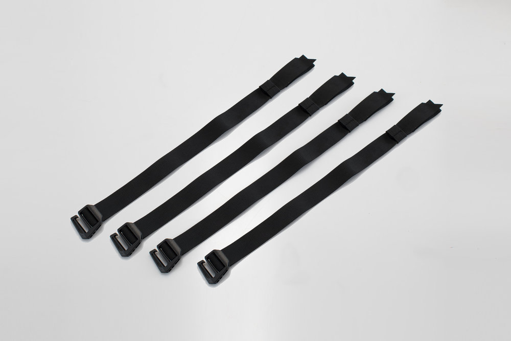 SW-Motech Strap set SysBag - Black. 4 fitting straps.