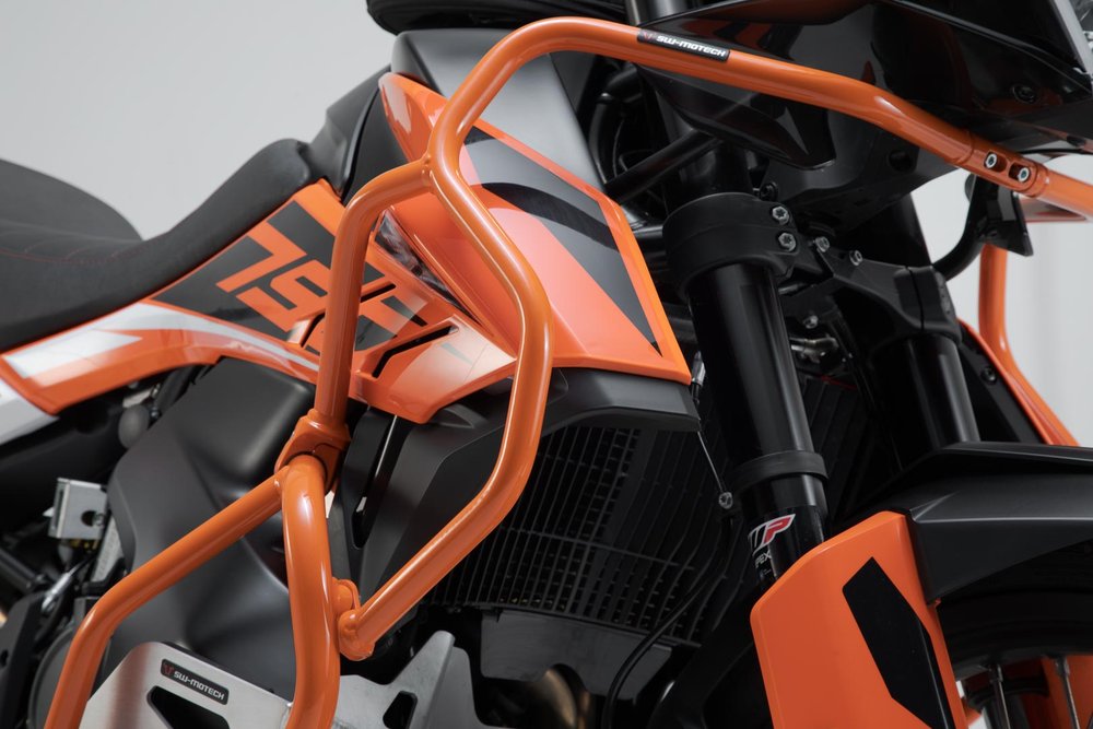 SW-Motech Barra superiore - Arancione. KTM 790 Adv/R (19-21), 890 Adv/R (20-22).