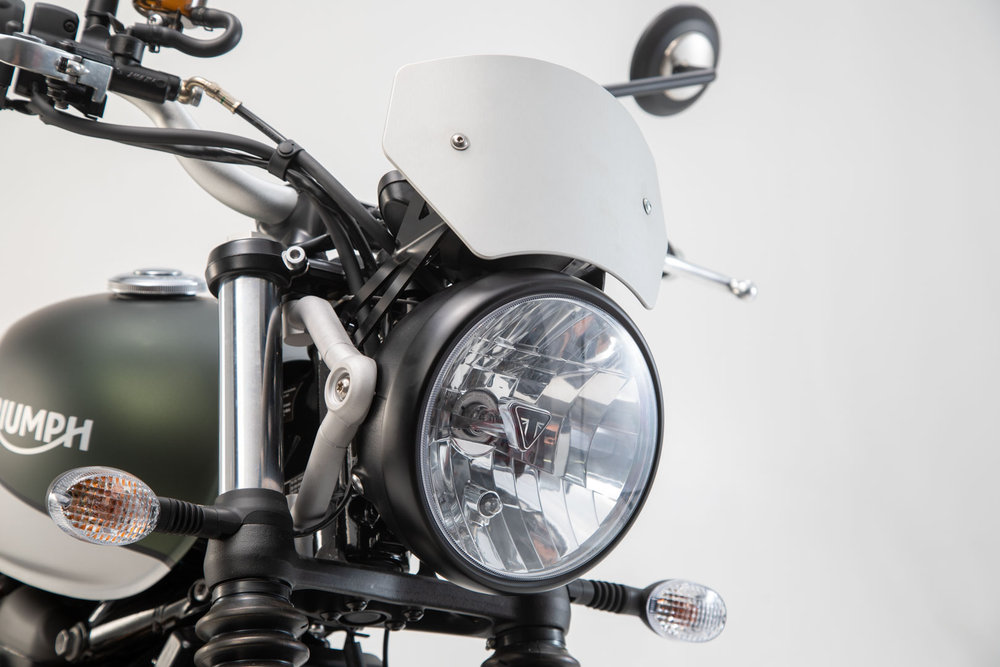 SW-Motech voorruit - Zilver. Triumph Street Scrambler 900 (16-).