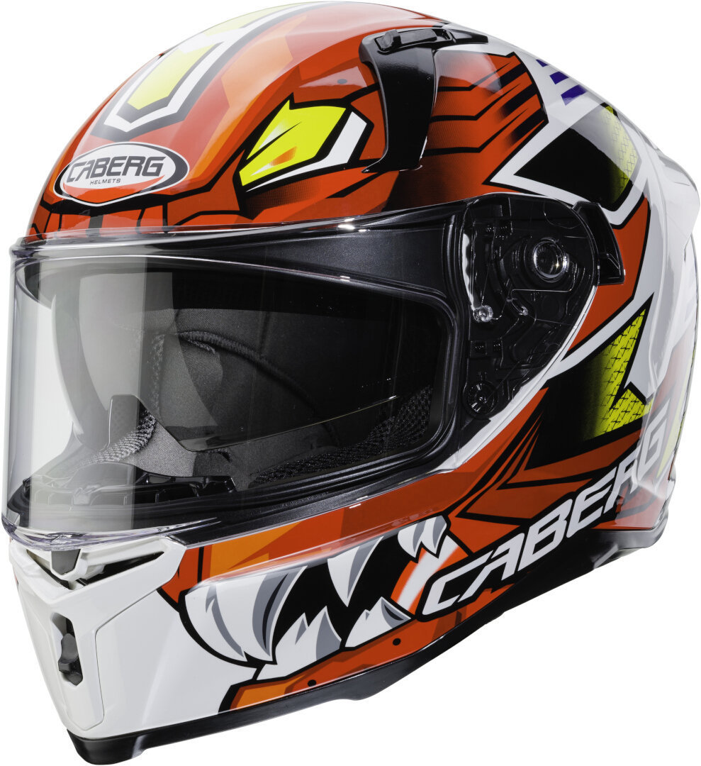 Caberg Avalon Giga Helm, wit-rood-geel, afmeting XS