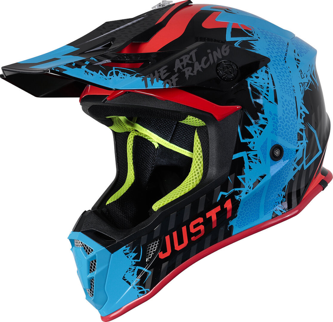 Just1 J38 Mask Motocross Helmet, black-blue, Size XS, black-blue, Size XS