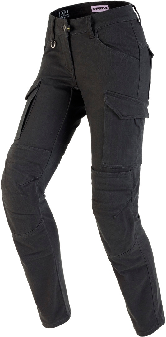 Spidi Pathfinder Cargo Ladies Motorcycle Textile Pants, black-grey, Size 31 for Women, black-grey, Size 31 for Women
