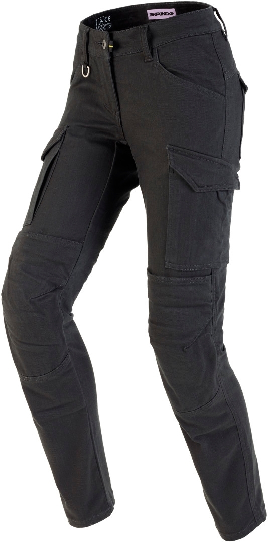 Spidi Pathfinder Cargo Ladies Motorcycle Textile Pants, black-grey, Size 29 for Women, black-grey, Size 29 for Women