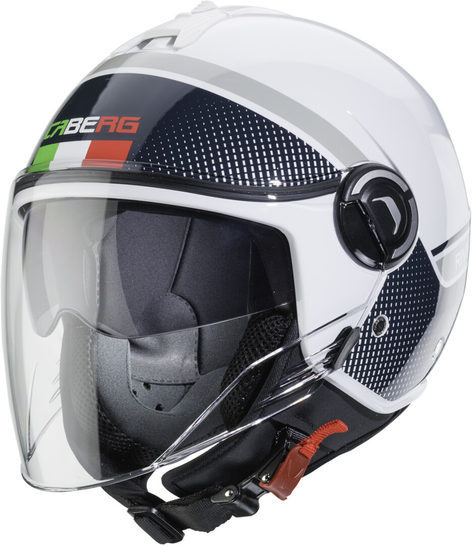 Caberg Riviera V4 Elite Jet Helmet, black-white, Size XS, black-white, Size XS