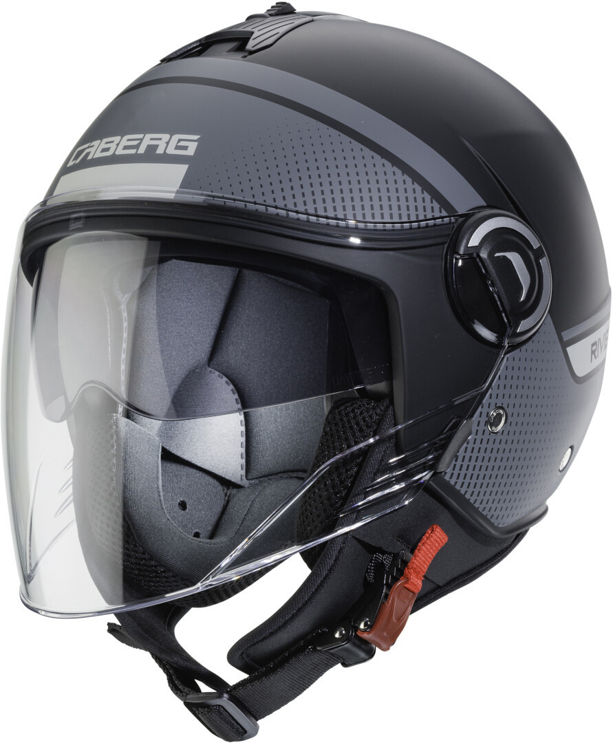Caberg Riviera V4 Elite Jet Helmet, black-grey, Size M, black-grey, Size M