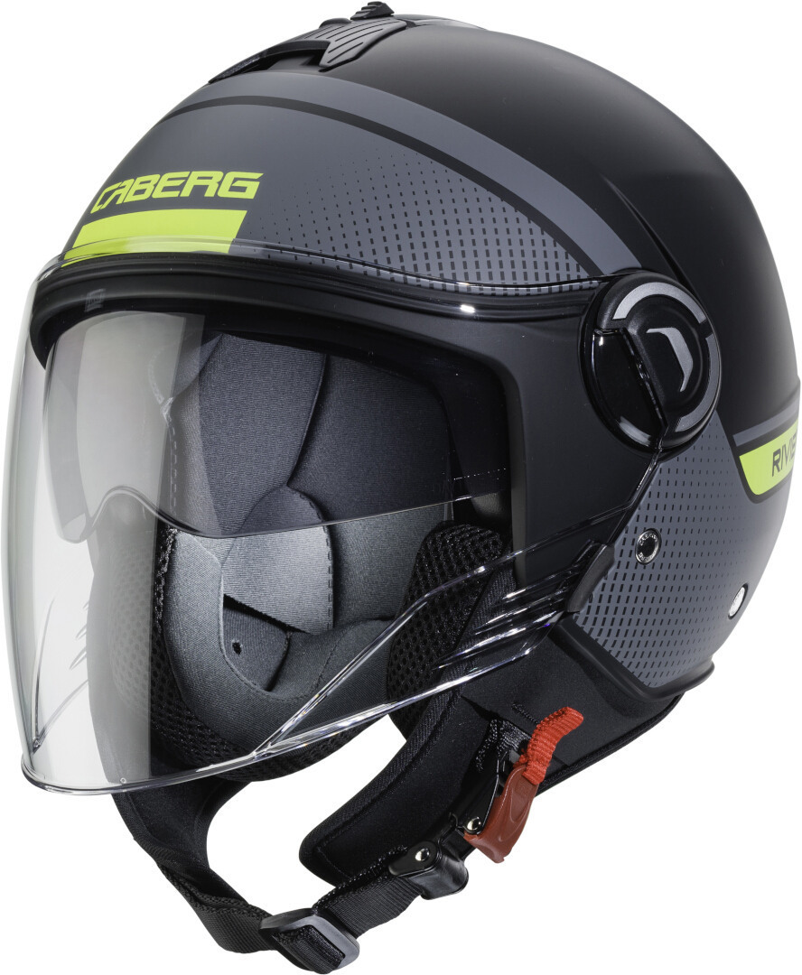 Caberg Riviera V4 Elite Jet Helmet, black-green, Size XS, black-green, Size XS