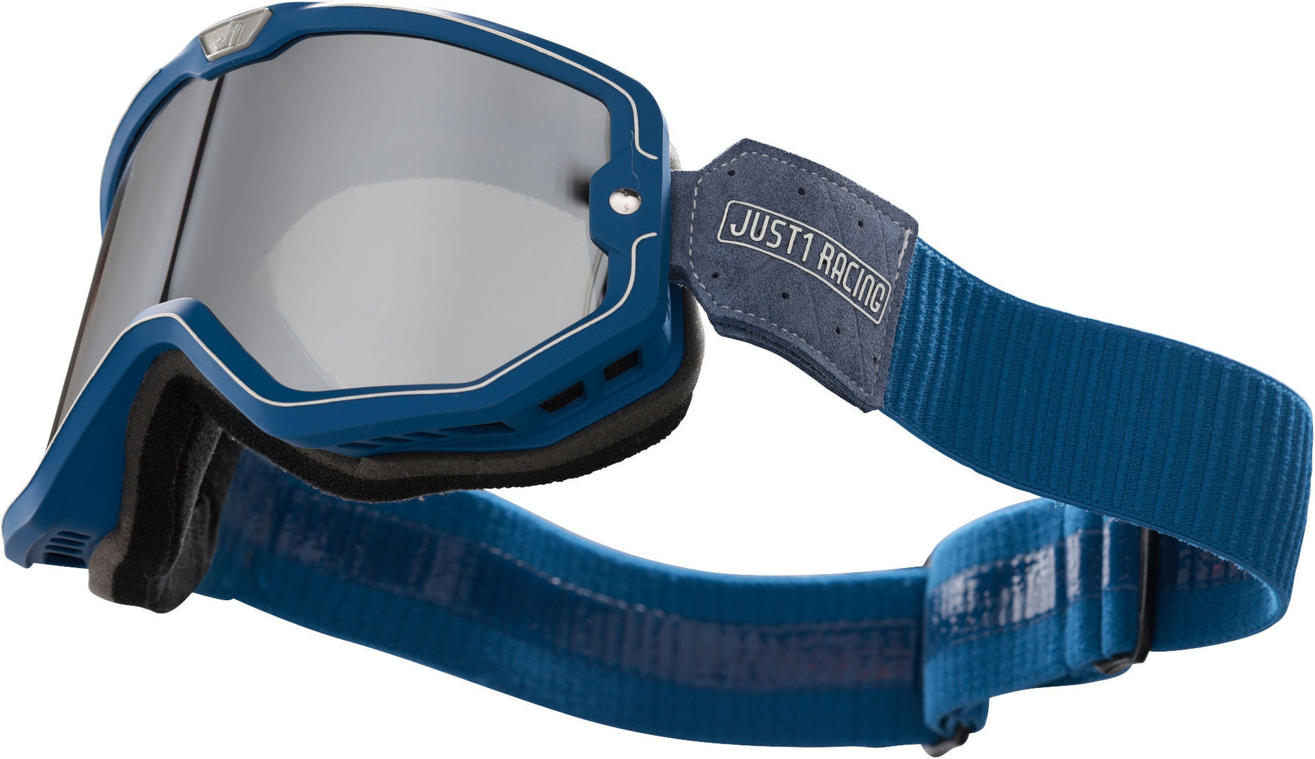 Just1 Swing Trophy Motocross Goggles, silver, silver, Size One Size