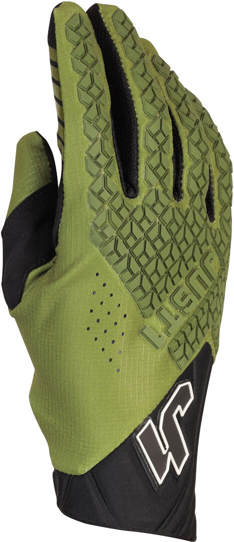 Just1 J-HRD Motocross Gloves, green, Size XS, green, Size XS