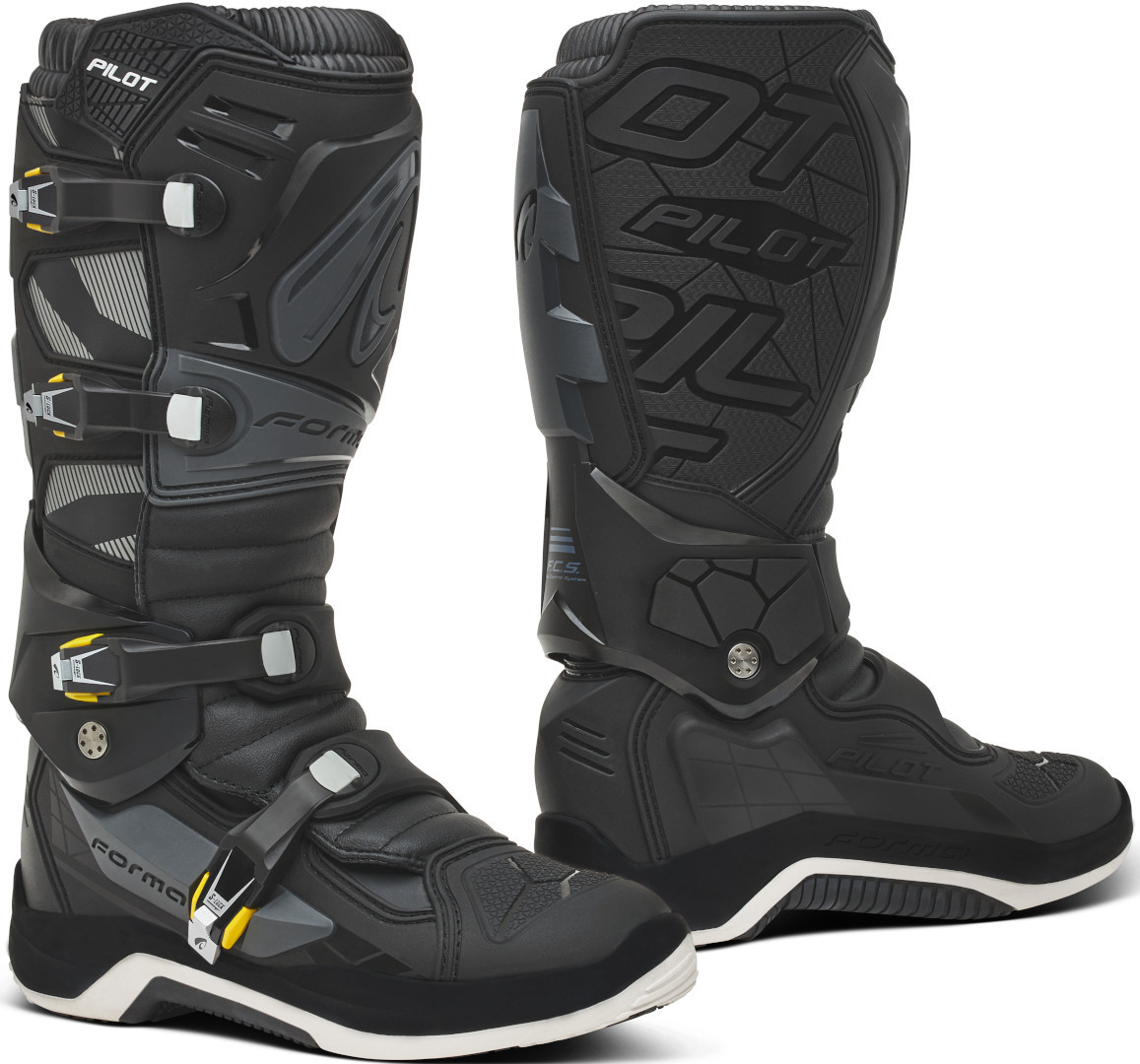 Forma Pilot Motocross Сапоги Черный/Антрацитовый 40 