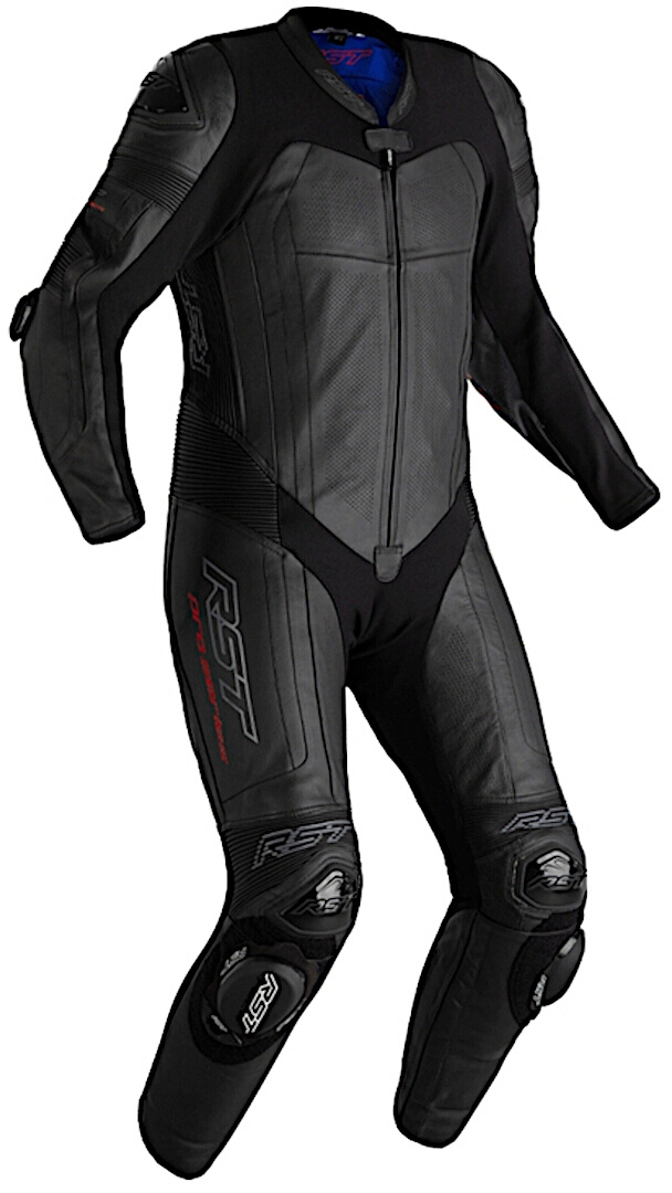 RST Pro Series Airbag One Piece Motorcycle Leather Suit, black, Size XS, black, Size XS