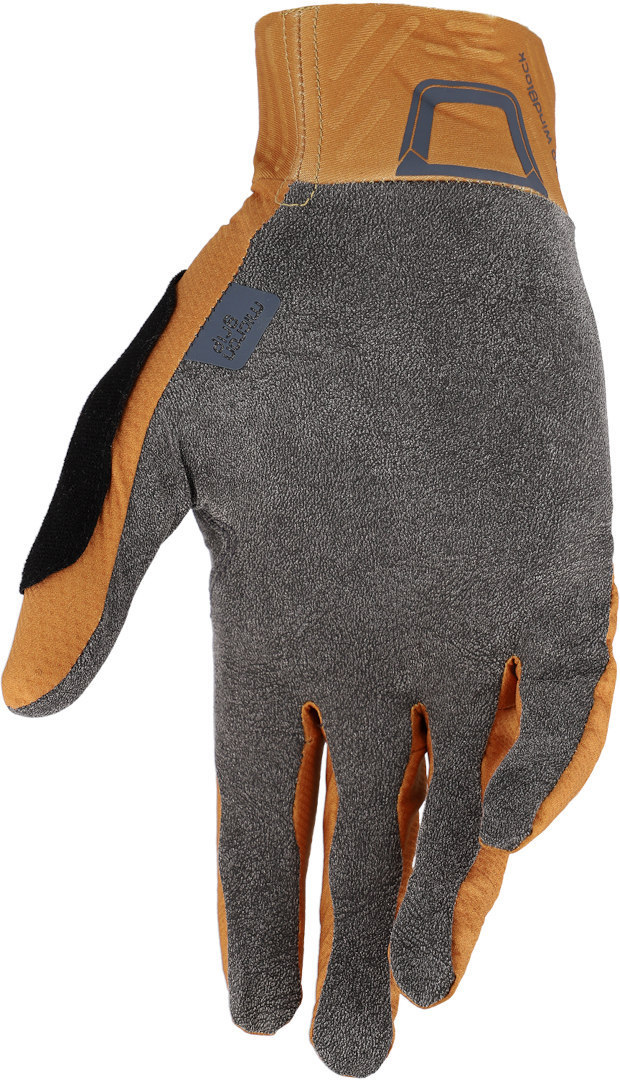 Side view of Leatt MTB 2.0 Windblock Bicycle Gloves, brown, Size M for Men