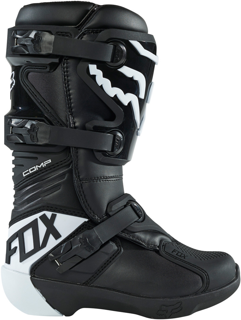 Photos - Motorcycle Boots Fox Comp Youth Motocross Boots, black-white, Size 41 38 40 for Men 