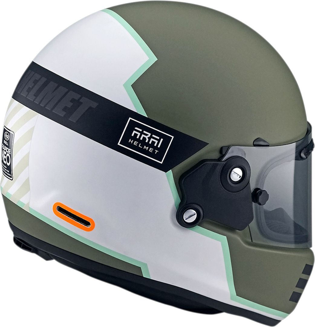 Photos - Motorcycle Helmet Arai Concept-X Overland, white-green, Size M for Men 