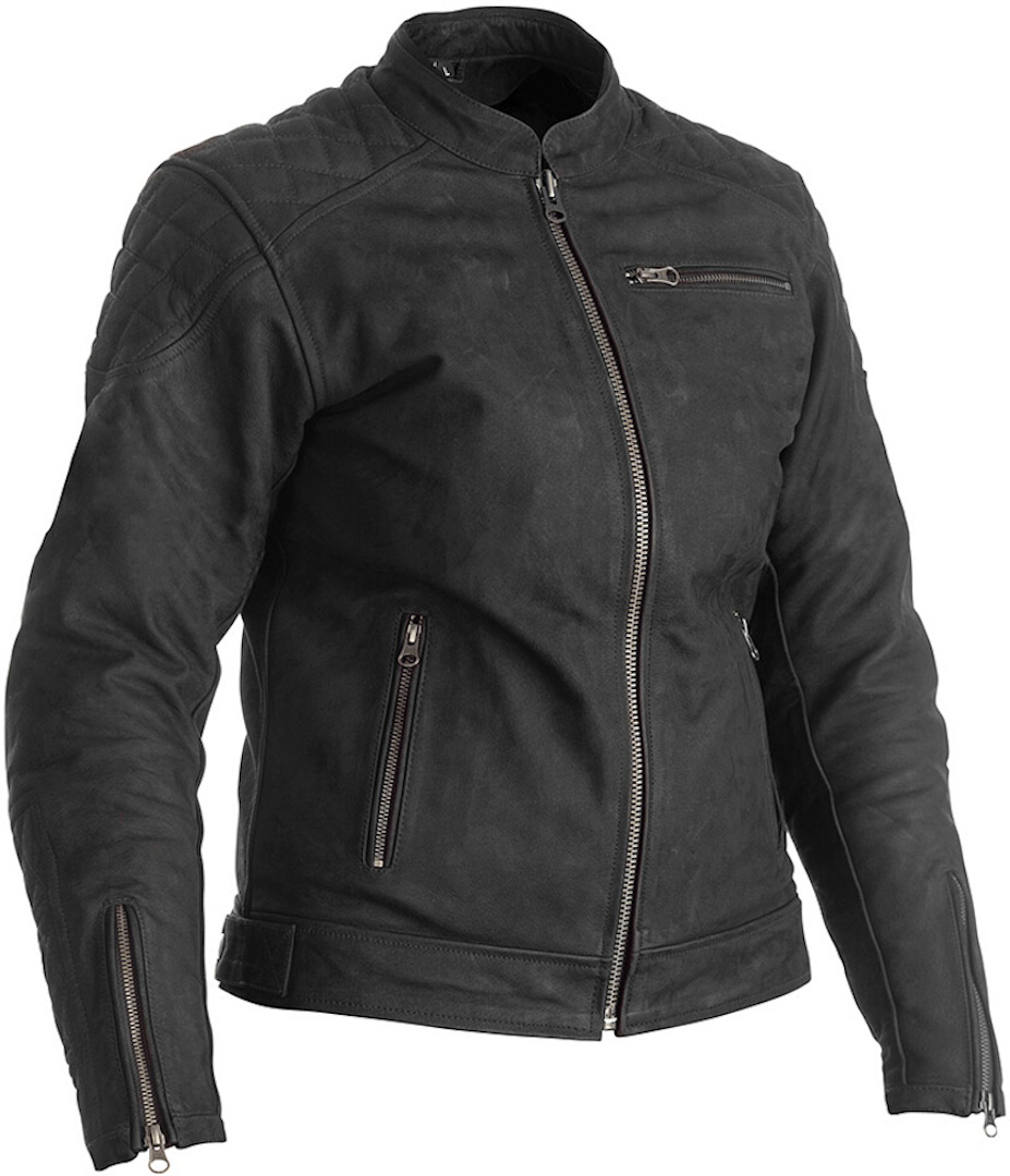 Image of RST Ripley Ladies Motorcycle Leather Jacket Giacca donna moto in pelle, nero, dimensione L per donne