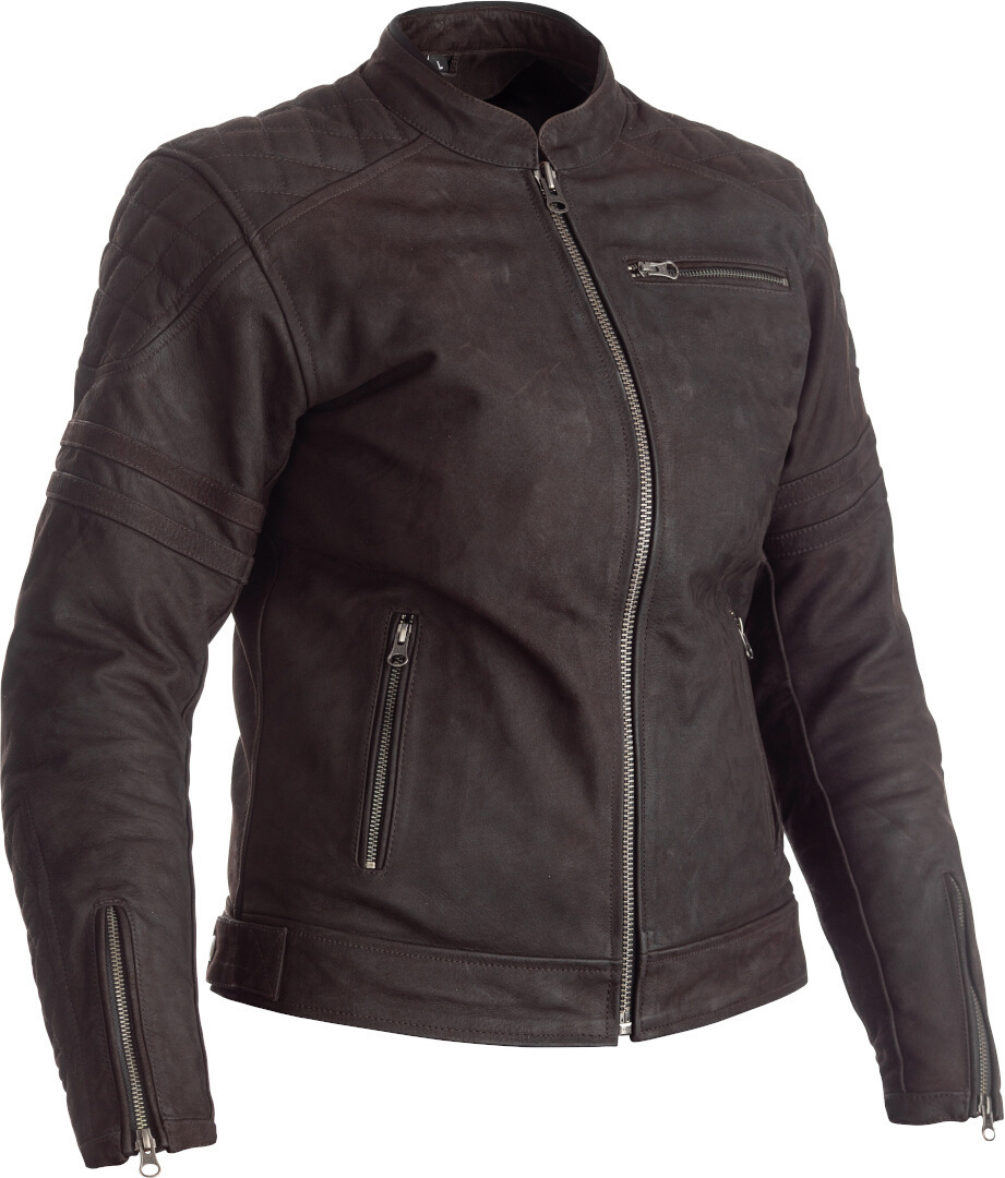 Image of RST Ripley Ladies Motorcycle Leather Jacket Giacca donna moto in pelle, marrone, dimensione 2XL per donne