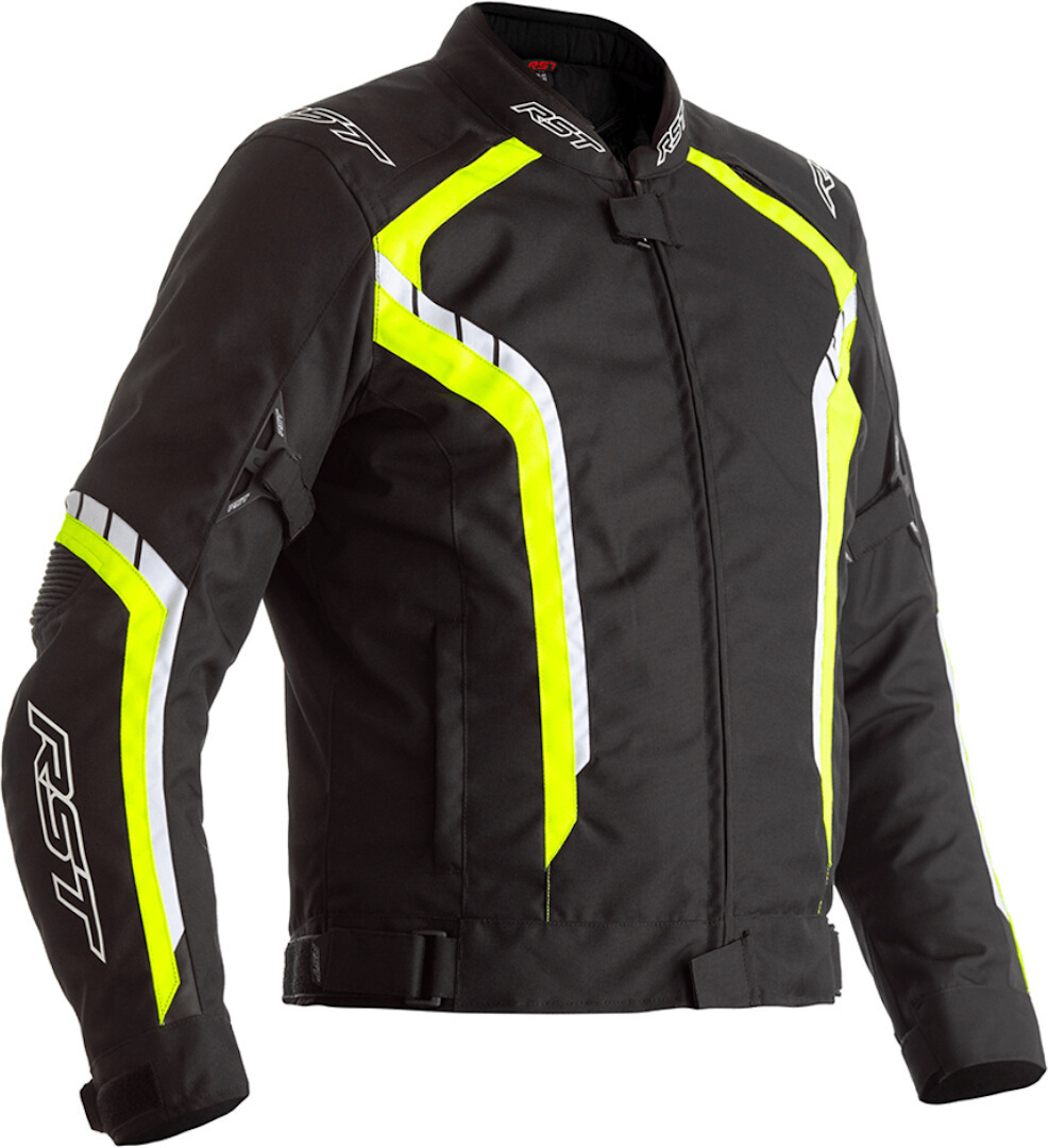 RST Axis Motorcycle Textile Jacket, black-yellow, Size M, black-yellow, Size M