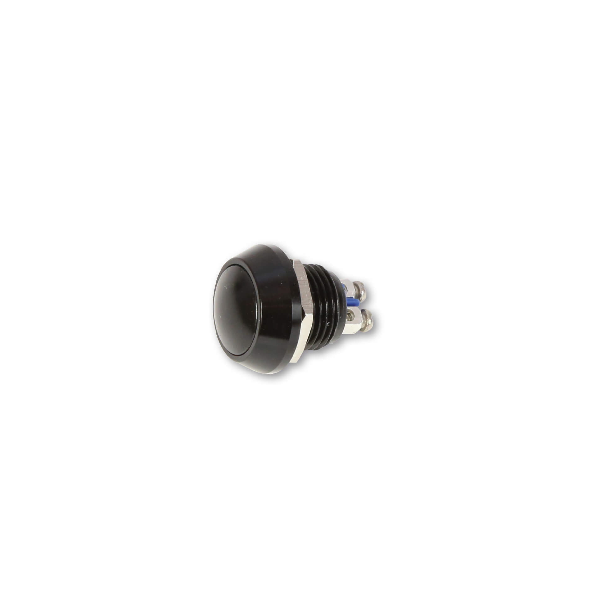 HIGHSIDER Stainless steel push button (M12), black, black