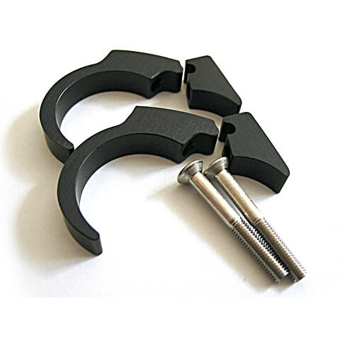 motogadget Handlebar Clip Kit msm Handle Bar Clip Kit, black, black
