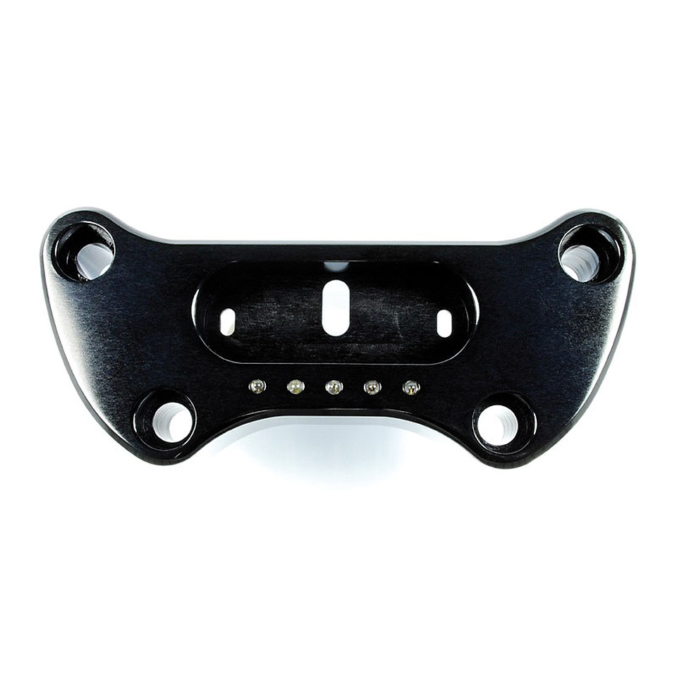 motogadget msm HD Handle Bar Top Clamp pour monter le motoscope mini, noir