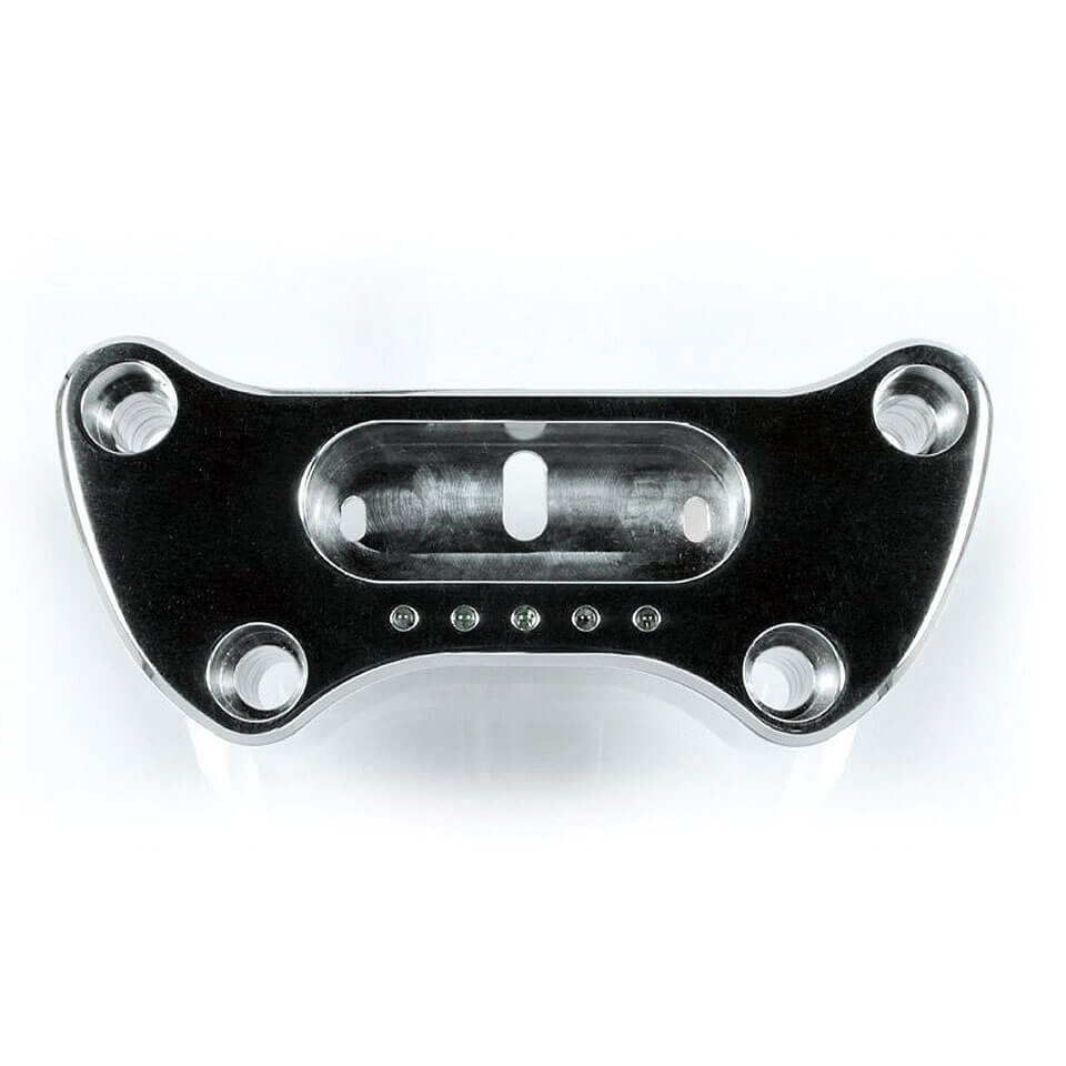 motogadget msm HD Handle Bar Top Clamp for mounting the motoscope mini, silver, silver