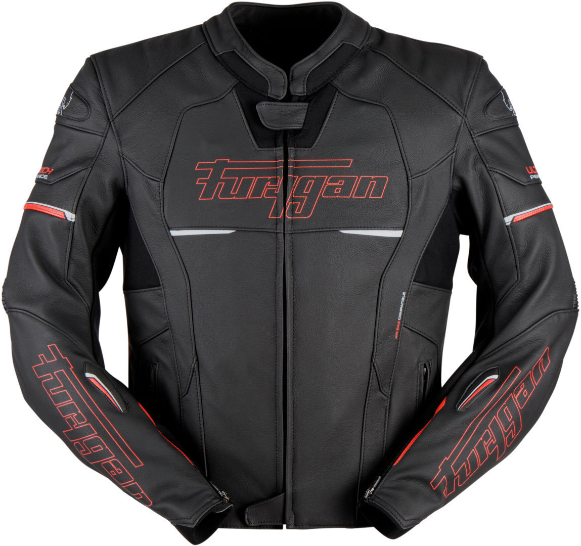 Furygan Nitros Motorrad Lederjacke, schwarz-weiss, Größe M, schwarz-weiss, Größe M