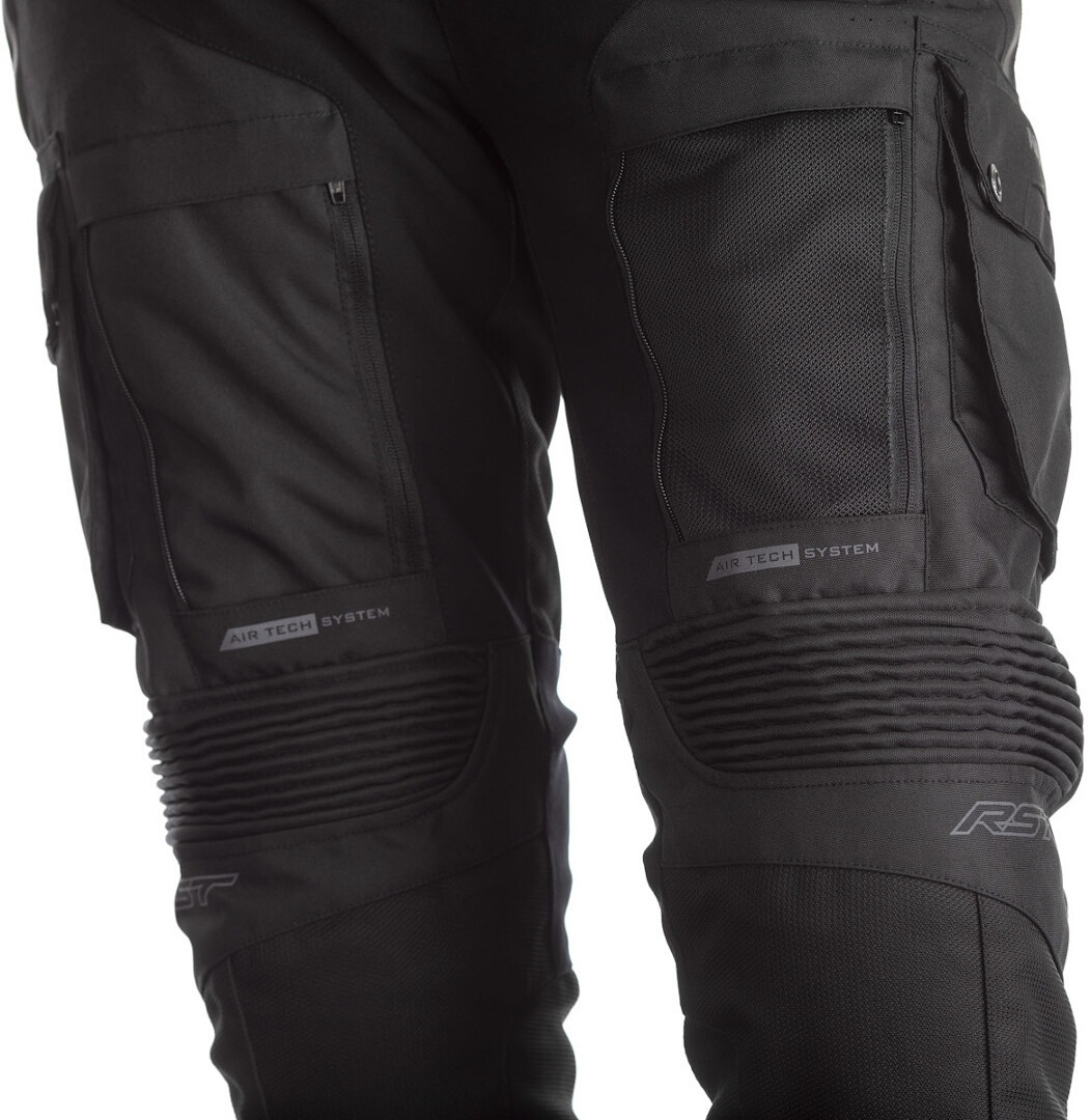 Side view of RST Pro Series Adventure-X Motorcycle Textile Pants, black, Size 3XL for Men