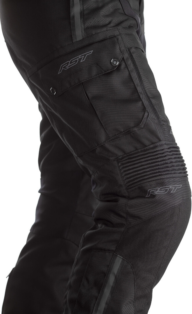 Side view of RST Pro Series Adventure-X Motorcycle Textile Pants, black, Size 3XL for Men