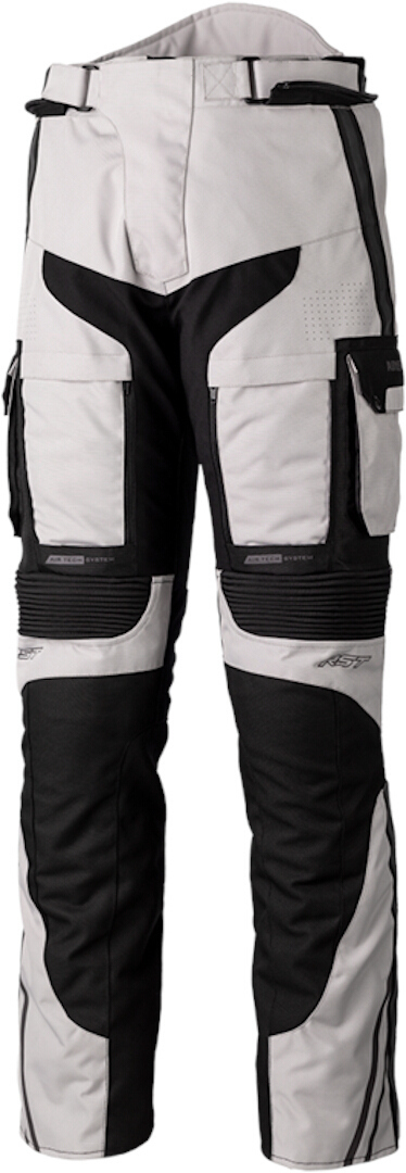 RST Pro Series Adventure-X Motorcycle Textile Pants Motorfiets textiel broek, zwart-grijs, afmeting L
