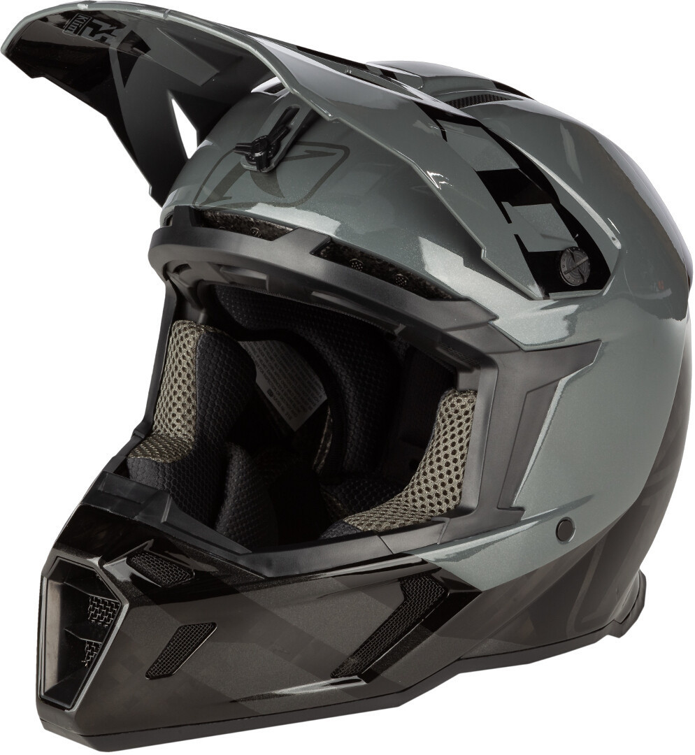 Klim F5 Koroyd Ascent Carbon Motocross hjälm, svart-grå, storlek 2XL