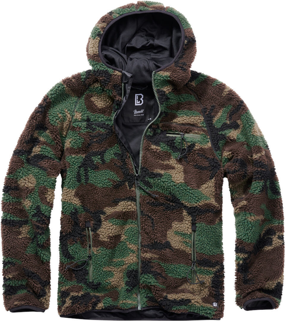 Brandit Teddyfleece Worker Jacket, green, Size S, green, Size S