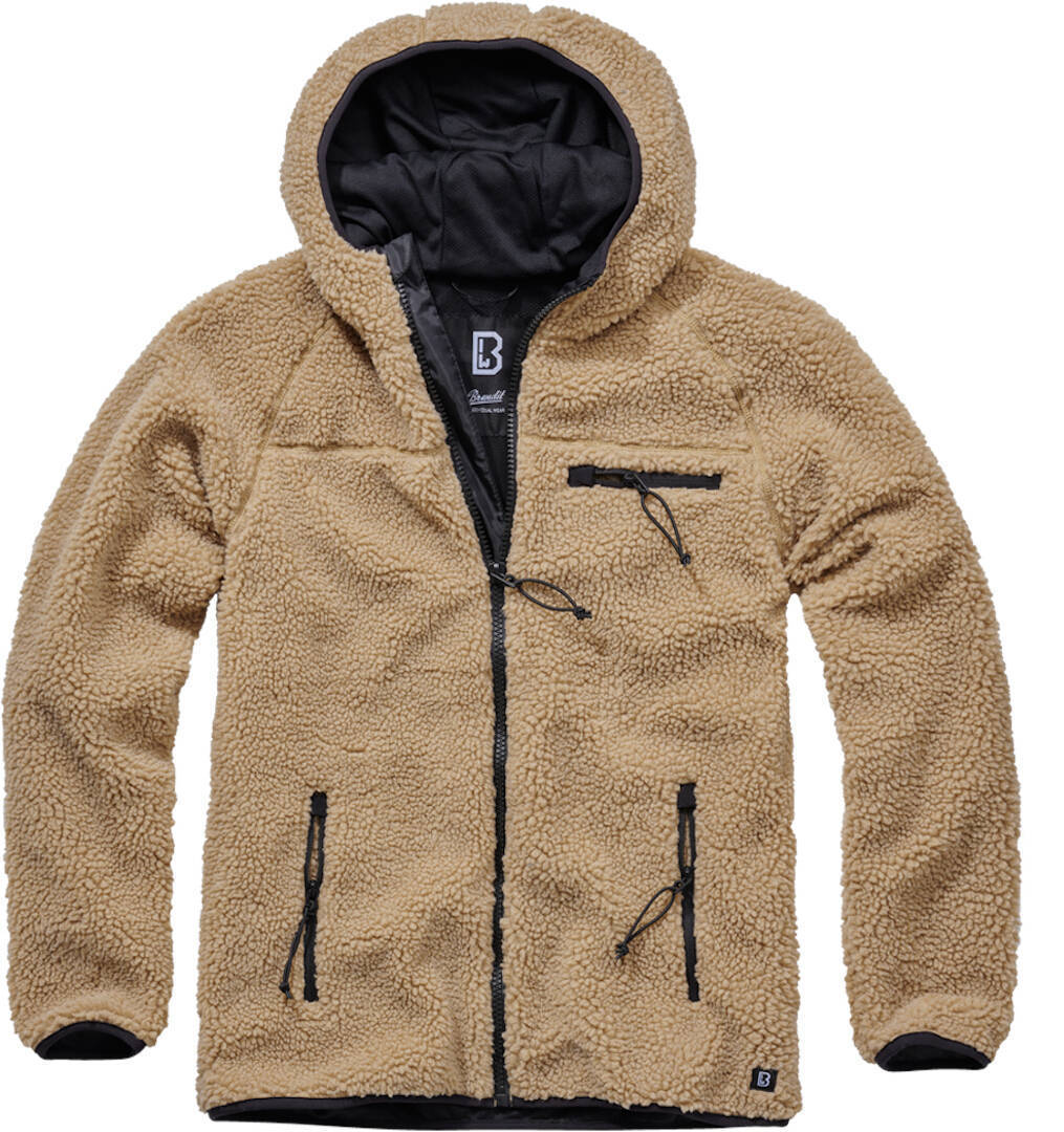 Brandit Teddyfleece Worker Jacket, beige, Size M, beige, Size M
