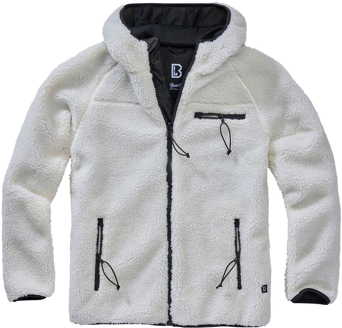 Brandit Men's White Teddyfleece Worker Jacket, For 7XL