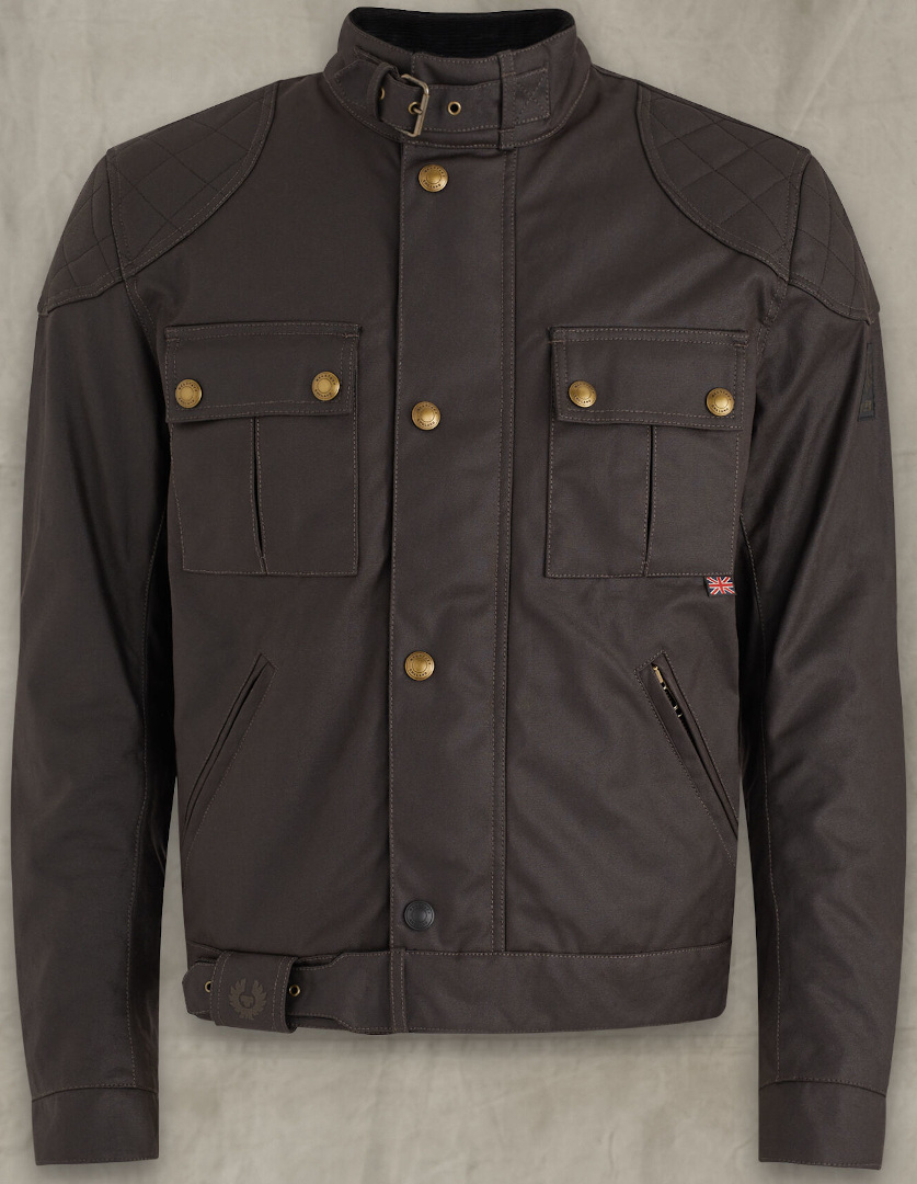 Belstaff Brooklands 2.0 Motorfiets Gewaxte Jas, bruin, afmeting 3XL
