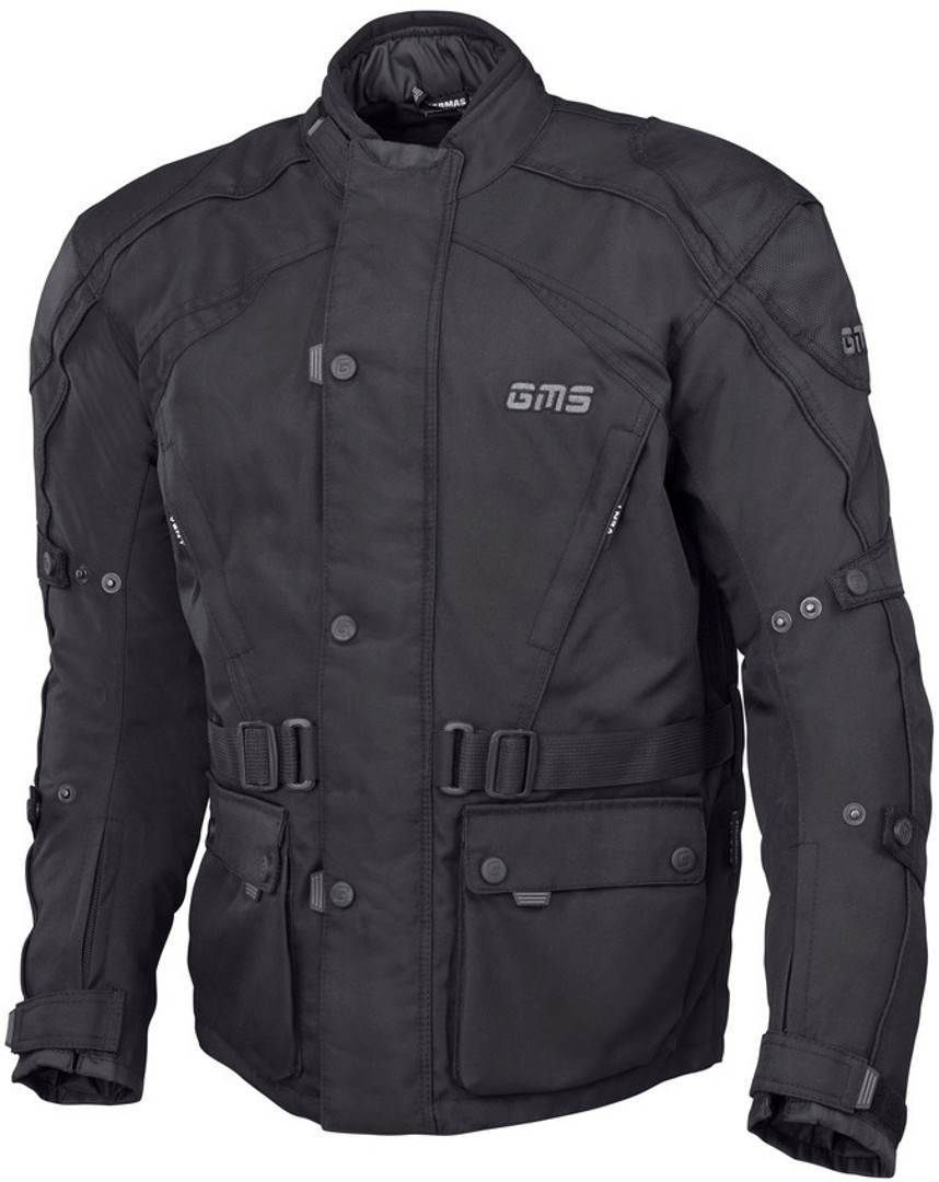 Image of gms Twister Giacca tessile moto, nero, dimensione XL