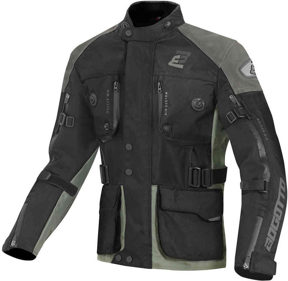 Bogotto Explorer-Z impermeabile Moto Pelle- / Tessuto Giacca