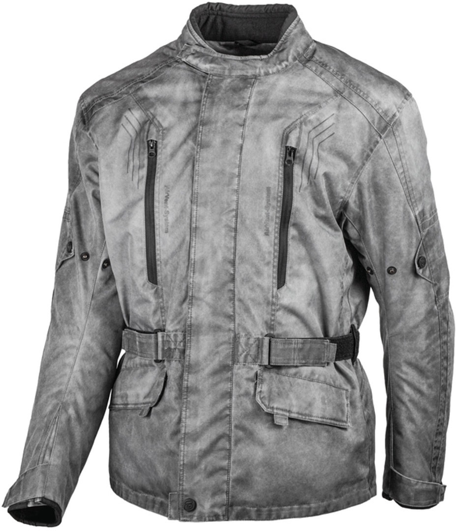 GMS Dayton Ladies Motorcycle Textile Jacket, grey, Size XS for Women, grey, Size XS for Women